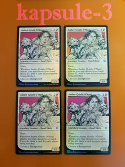 4x Amber Gristle O'Maul | FOIL Showcase | Battle for Baldur's Gate | MTG Magic - Image 1