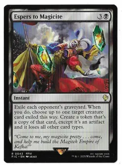 MTG Espers to Magicite Final Fantasy Commander (FIC) Rare Magic #0043 Unplayed - Image 1