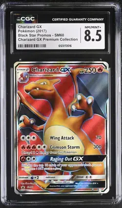 Pokemon Charizard GX 2017 BSP SM60 Charizard GX Premium Collection CGC 8.5 - Image 1