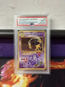 1999 Pokemon Japanese Gym 2 Sabrinas Alakazam 65 Lisa Ortiz Signed PSA 9 Auto 10 - Image 1