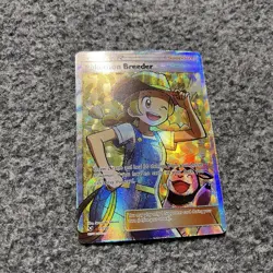 Pokemon Breeder Full Art Ultra Rare Shining Legends Holo 73/73 NM - Image 2