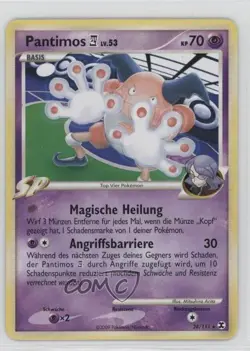 Mr Mime German Pokemon Platinum Rising Rivals #28 2009 - Image 1