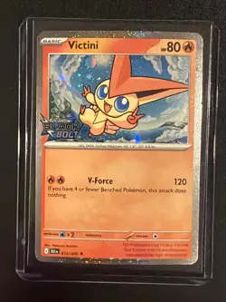 [SWIRL] Victini Black Bolt Stamped 012/086 Cosmos Holo Black Bolt Pokemon NM - Image 3