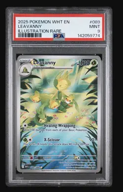 2025 Pokemon White Flare Leavanny Illustration Rare #089/086 PSA 9 - Image 1