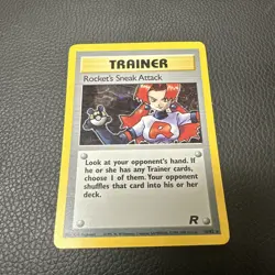Pokemon TCG Rocket's Sneak Attack Team Rocket 16/82 Holo Rare Unlimited English - Image 1
