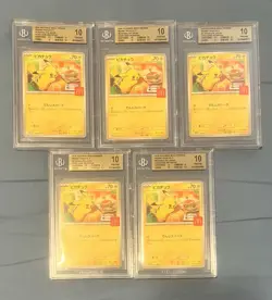 2025 POKEMON MEGA PROMOTIONS MCDONALDS JPN PIKACHU BGS 10 - Image 1