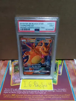 Pokemon 2019 Charizard Gx PSA 9 Mint Hidden Fates Tin Promo #SM211 - Image 3