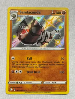 Sandaconda SV071/SV122 Rare Shiny Shining Fates Shiny Vault Pokemon Near Mint - Image 1