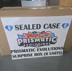 Pokemon TCG Prismatic Evolutions Surprise Box Sealed Case (6 ct - 4 Packs Each) - Image 3