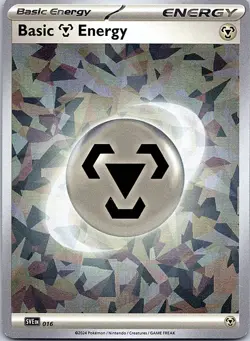 Pokemon SVE: Scarlet & Violet Energies Basic Metal Energy (Cracked Ice Holo) - Image 1
