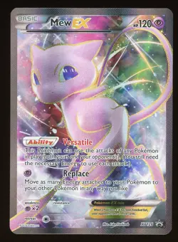 2016 Pokemon TCG Mew EX Full Art Holo XY126 Black Star Promo - Image 1