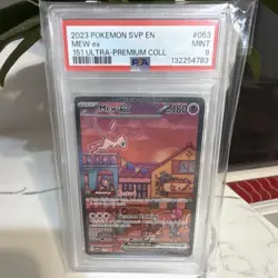 Pokemon Mew ex Scarlet & Violet Promo Holo PSA 9 053 2023 English TCG - Image 1