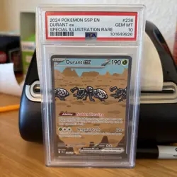 2024 POKEMON SSP EN-SURGING SPARKS SPECIAL ILLUSTRATION RARE DURANT EX PSA 10 - Image 1
