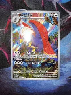 2024 Pokemon Surging Sparks Braviary Illustration Rare IR 214/191 (Near Mint) - Image 1