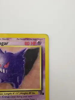 Gengar 20/62 Fossil Non Holo Pokemon TCG Vintage HP - Image 4