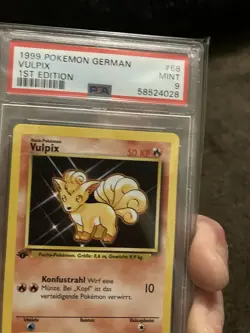 Pokemon German Base Set First Edition PSA 9 Vulpix - Image 2