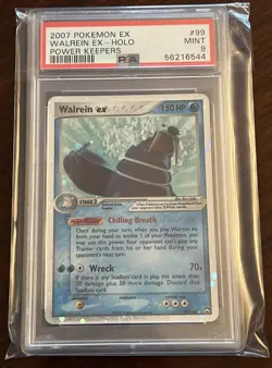 2007 PSA 9 WALREIN EX HOLO POWER KEEPERS #99/108 POKEMON MINT NEW LABEL! - Image 1
