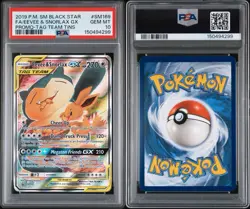 PSA 10 Eevee & Snorlax GX SM169 Pokemon Sun & Moon Tin Promo 2019 - Image 3