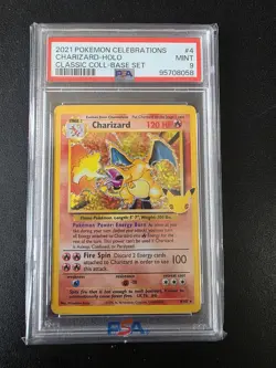 PSA 9 Charizard #4/102 Holo 2021 Pokemon Celebrations - Image 1