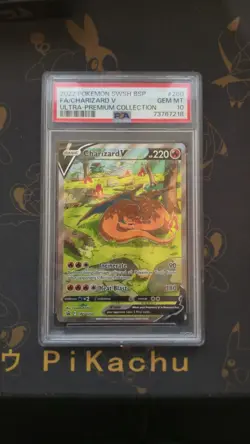2022 Pokemon SWSH BSP #260 FA Charizard v Ultra Premium Collection PSA Gem MT 10 - Image 1