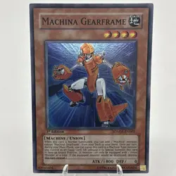 Yugioh Machina Gearframe SDMM-EN002 Super Rare 1st Ed NM - Image 1