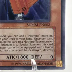 Yugioh Machina Gearframe SDMM-EN002 Super Rare 1st Ed NM - Image 5