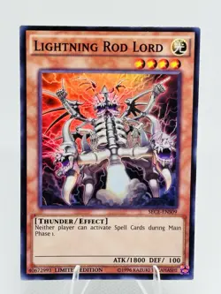 Yu-Gi-Oh! Lightning Rod Lord SECE-ENS09 1st Ed. Holo Rare - Thunder/Effect LP - Image 1