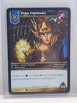 World of Warcraft: Drums "PIDGE FILTHFINDER" #5/268 FOIL Hero TCG - Image 1