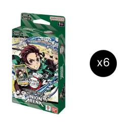 Union Arena Demon Slayer Kimetsu no Yaiba Sealed Display of 6 Starter Decks - Image 1