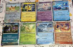 Pokemon TCG Eevee Eevolutions Prismatic Evolutions Mixed 8 Holo Card Lot - Image 1
