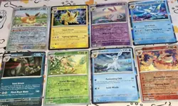 Pokemon TCG Eevee Eevolutions Prismatic Evolutions Mixed 8 Holo Card Lot - Image 2