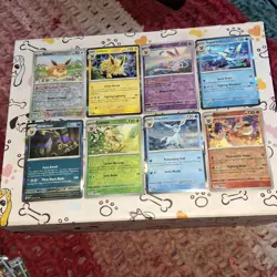 Pokemon TCG Eevee Eevolutions Prismatic Evolutions Mixed 8 Holo Card Lot - Image 4
