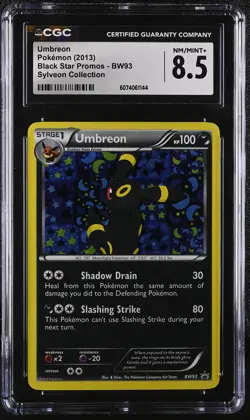 CGC 8.5 Umbreon 2013 Black Star Promos BW93 Holo Pokemon Card - Image 1