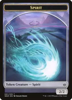 Magic the Gathering Spirit Token War of the Spark #19 2019 MTG Card - Image 1