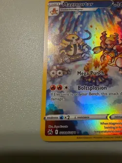 Pokemon TCG Magmortar Crown Zenith Galarian Gallery Holo Rare Card GG03/GG70 - Image 3
