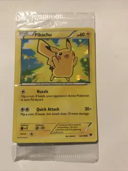 Pokemon Card Pikachu XY 42/146 Holo Movie Promo Factory Sealed Bonus Card - Image 1
