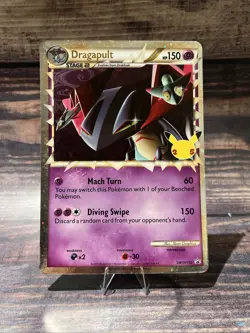 Pokemon TCG Dragapult (Prime) SWSH132 Celebrations Jumbo Card Holo - Image 1