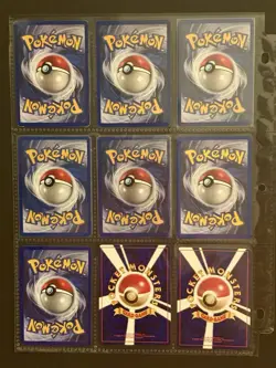 Lot Of 9 Vintage Pokemon Pocket Monsters Cards (1996-1999) Base, Base 2, Fossil - Image 2