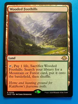 MTG 1x Wooded Foothills # 236 Modern Horizons 3 Magic the Gathering Card x1 NM - Image 1