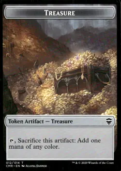 Treasure token 012/014 Commander Legends MTG Magic the Gathering card - Image 1