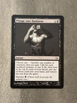 MTG ** Plunge Into Darkness ** Mirrodin - Image 1