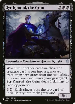 Syr Konrad, the Grim - The List Light Play, English Magic the Gathering MTG The - Image 1