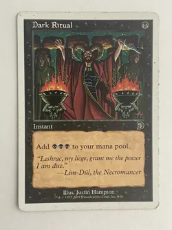 Dark Ritual MTG Ice Age Regular - LP/MP - Image 1