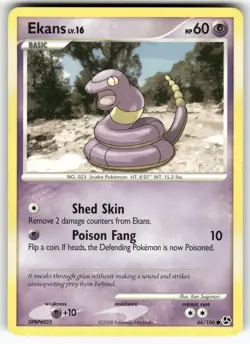 Ekans Great Encounters Common Pokemon Moderately played - Image 1