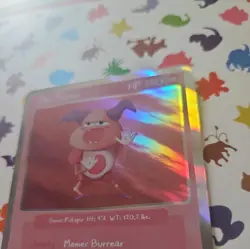 Pokepu Season 1, 1st ed. holo Mr. Mamu (Mr. Mime) Pokemon Fan Art card - Image 5