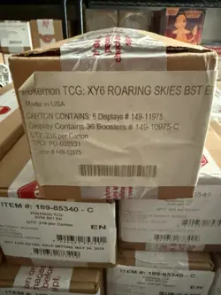 POKEMON ROARING SKIES BOOSTER BOX CASE! FACTORY SEALED! - Image 1