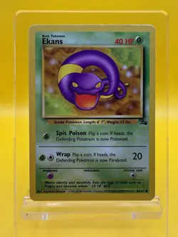 Ekans 46/62 Fossil Unlimited Pokemon TCG 1999 LP - Image 1