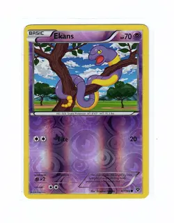 Ekans 47/146 XY Reverse Holo - Pokemon Card LP - Image 1