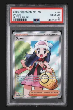 2025 POKEMON PFL EN-PHANTASMAL FLAMES ULTRA RARE #118 DAWN PSA 10 - Image 1