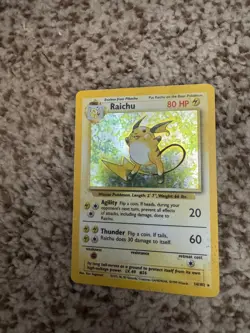 Pokemon TCG Raichu Base Set 14/102 Holo 1999-2000 Wizards Base Set Copyright... - Image 1